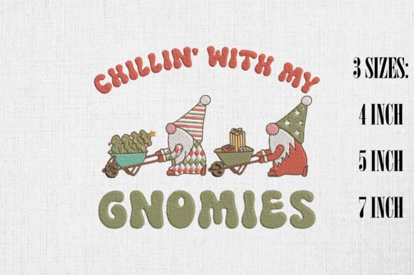 A Cheery Gnome Design for Holiday Embroidery Projects