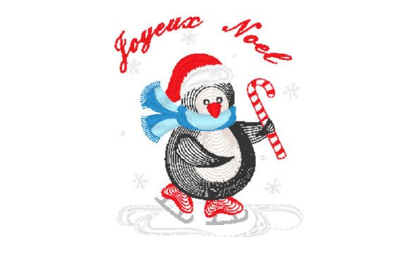 A Christmas Penguin Embroidery Design Review for Product Sellers