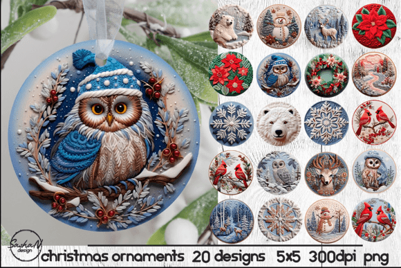 A Designer's Review: The 3D Christmas Ornament Embroidery Effect Bundle