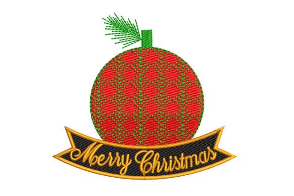 A Designer's Take on the Merry Christmas Xmas Bomb Embroidery