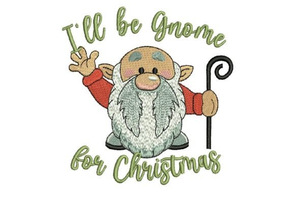 A Festive Gnome Design for Holiday Embroidery Projects