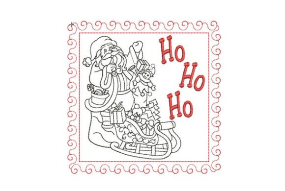 A Festive & Timeless Santa for Holiday Embroidery Projects