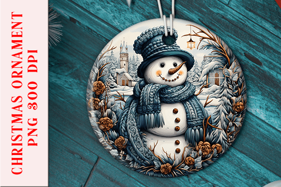 A Snowman Embroidery Design for Holiday Product Collections