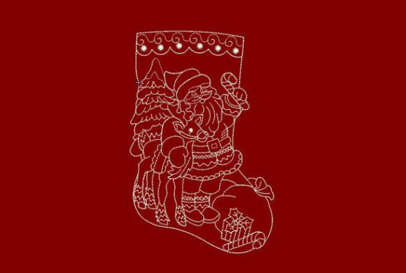 An Embroidery Designer’s Review of Christmas Santa Stocking