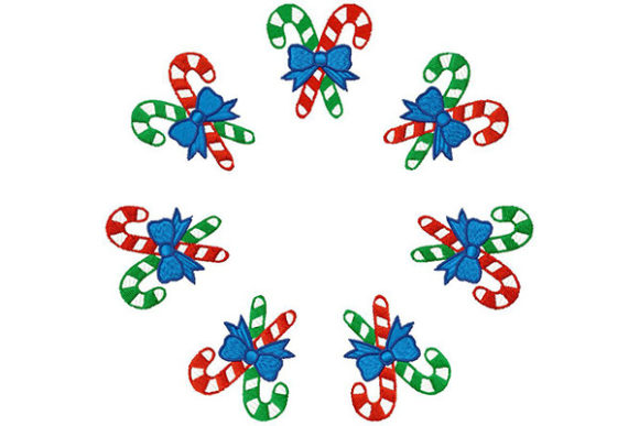 Candy Sticks in Circle: A Festive and Versatile Design