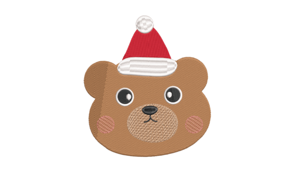 Christmas Bear Face Embroidery Review for Boutique Apparel