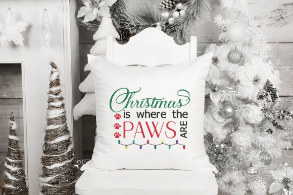 Christmas is Where the Paws Are Embroidery Review