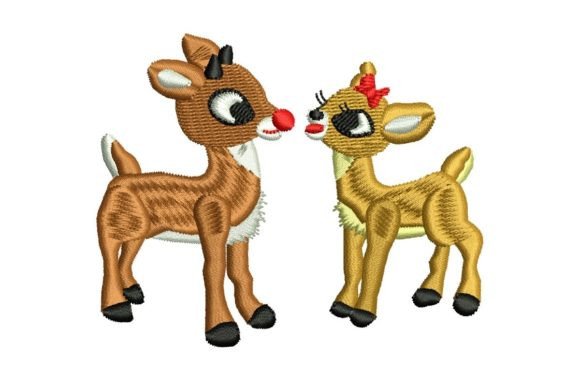 Craft Fair Review: Christmas Two Reindeer Embroidery Design
