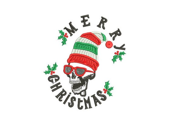 Funny Skeleton Christmas: A Holiday Embroidery Design Review