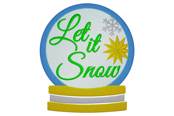 Let It Snow Crystal Ball: A Festive Embroidery Gem