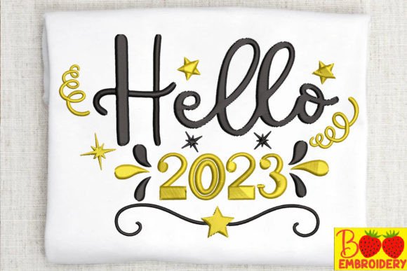 Seasonal Spark: Reviewing the Hello 2023 Embroidery Design